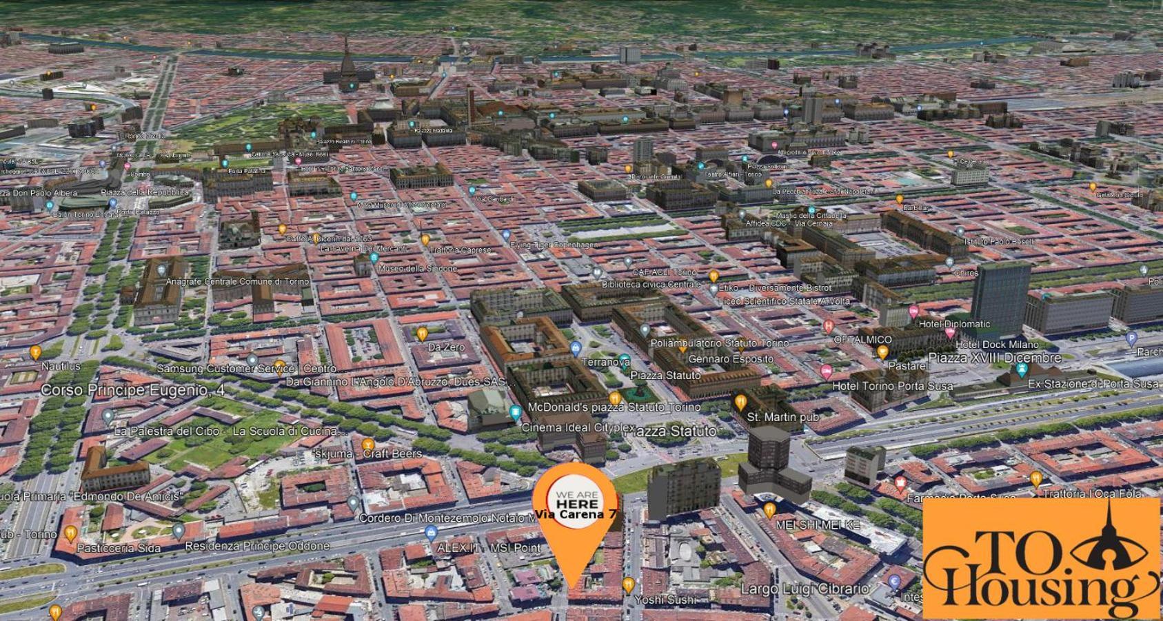 Апартаменти To-Housing3, Luce E Relax Al Centro Di Torino Екстер'єр фото